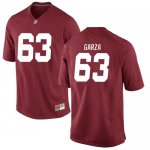 Youth Alabama Crimson Tide #63 Rowdy Garza Crimson Replica NCAA College Football Jersey 2403WOPZ2